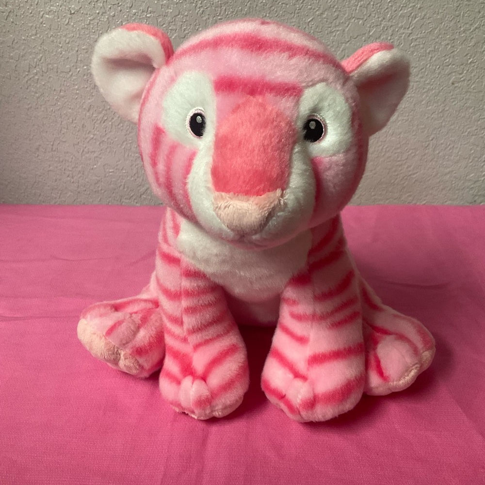 AURORA World Plush Pink Striped Tiger Stuffed Animal